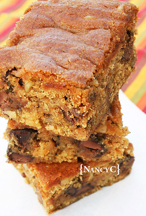 Chocolate Chip Pumpkin Bars @ NancyC