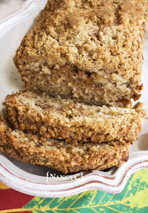 Cinnamon Streusel Banana Bread@ NancyC
