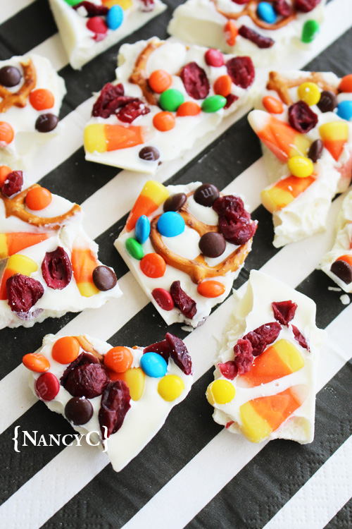 Candy Corn Bark @ NancyC