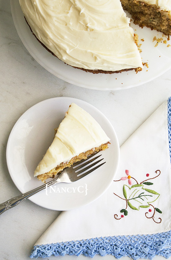 Summer Squash Cake @ NancyC