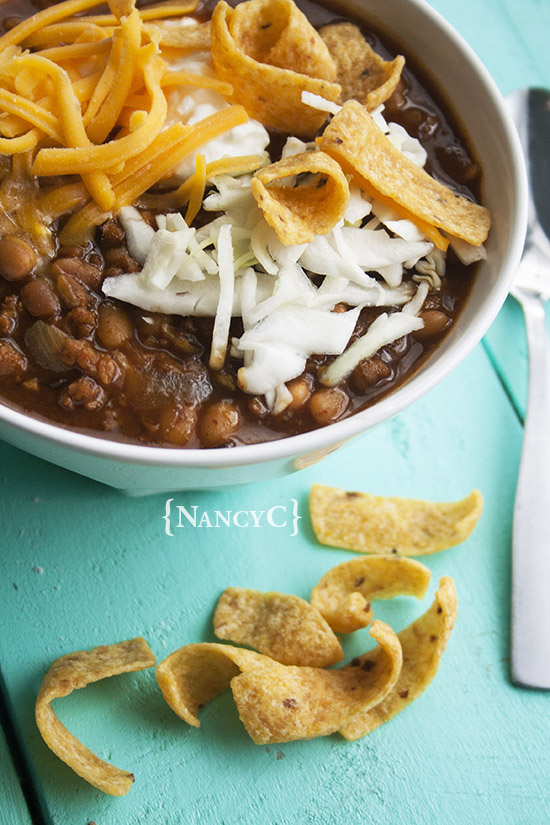 Memphis-Style BBQ Chili2 @ NancyC