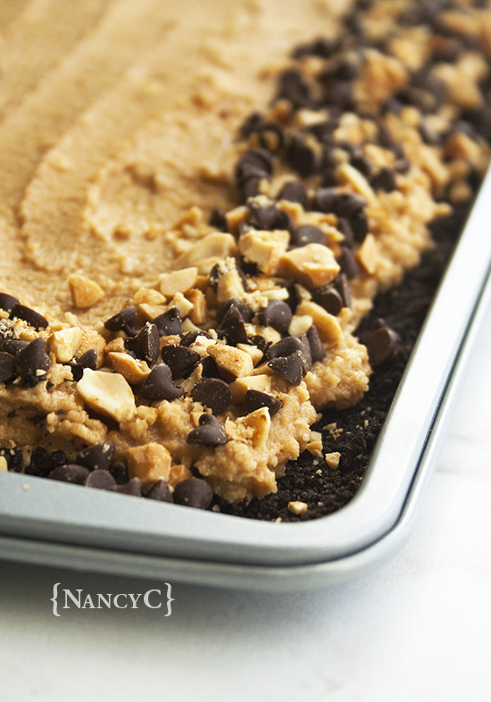 Peanut Butter Slab Pie 1 @ NancyC