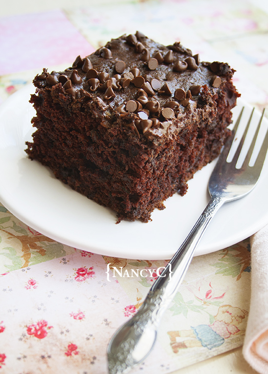 Chocolate Zucchini Snack Cake @ NancyC