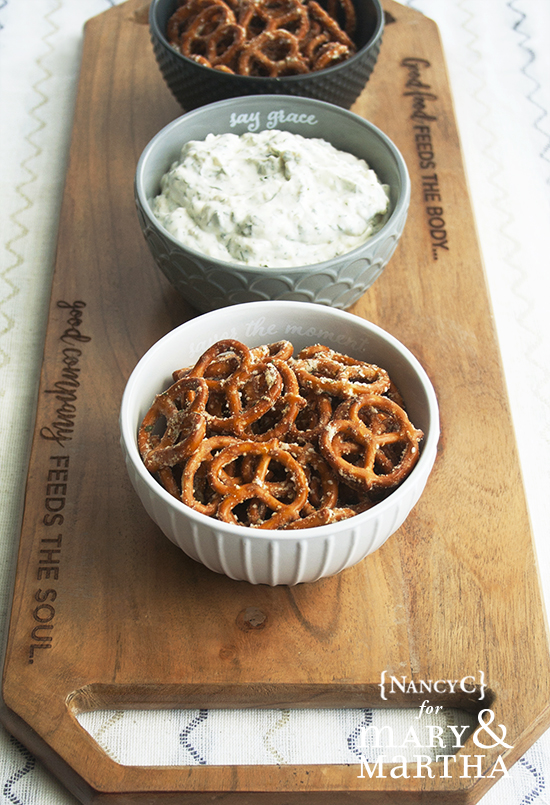 Dilly Pretzels and Veggie Dip2 @ NancyC