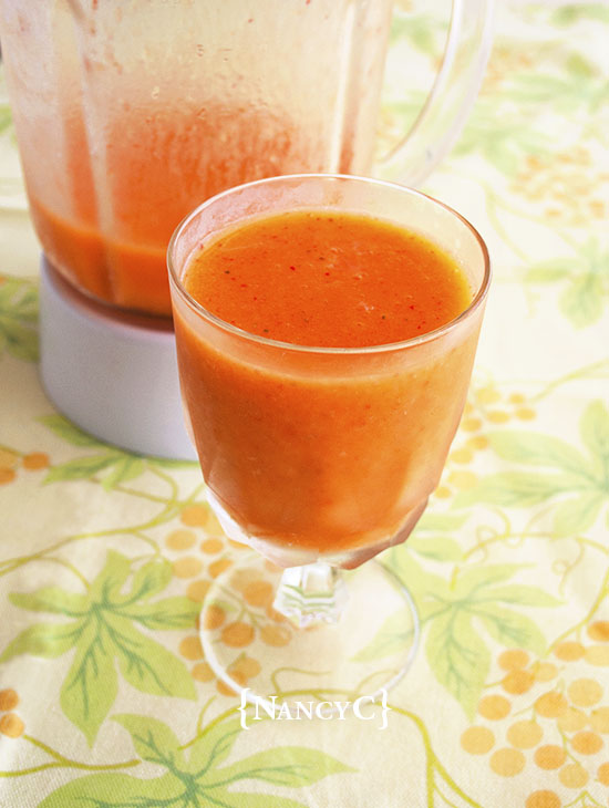 Mango-Strawberry Slush