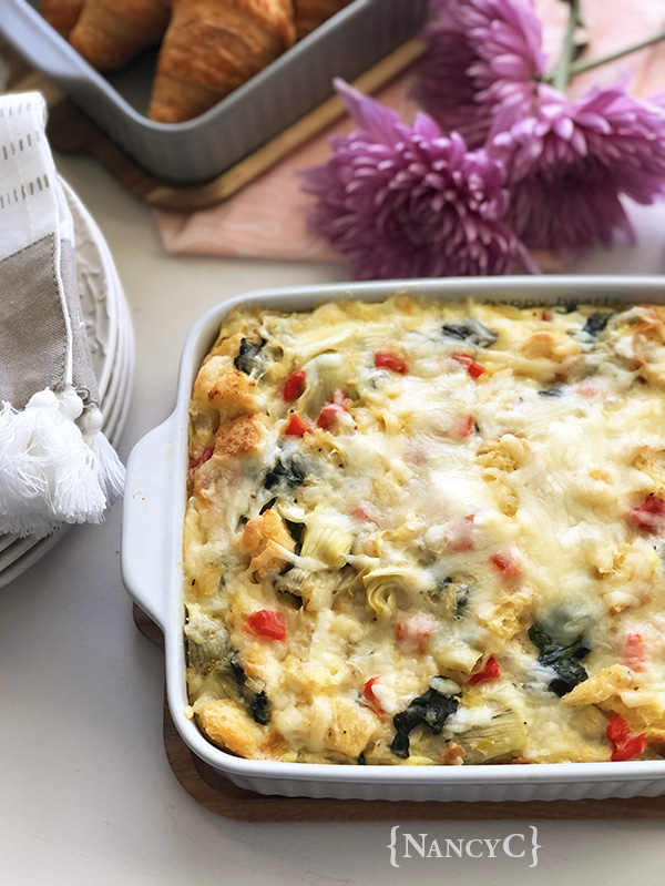 Spinach-Artichoke Strata