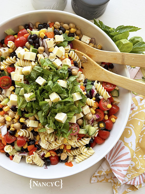 Chickpea and Veggie Pasta&nbsp;Salad